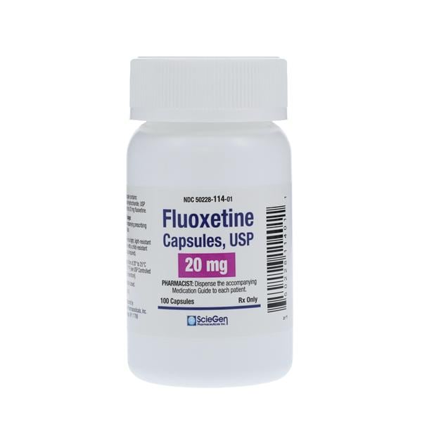 20mg -100 Caps/Fluoxetine (Prozac)Bottle